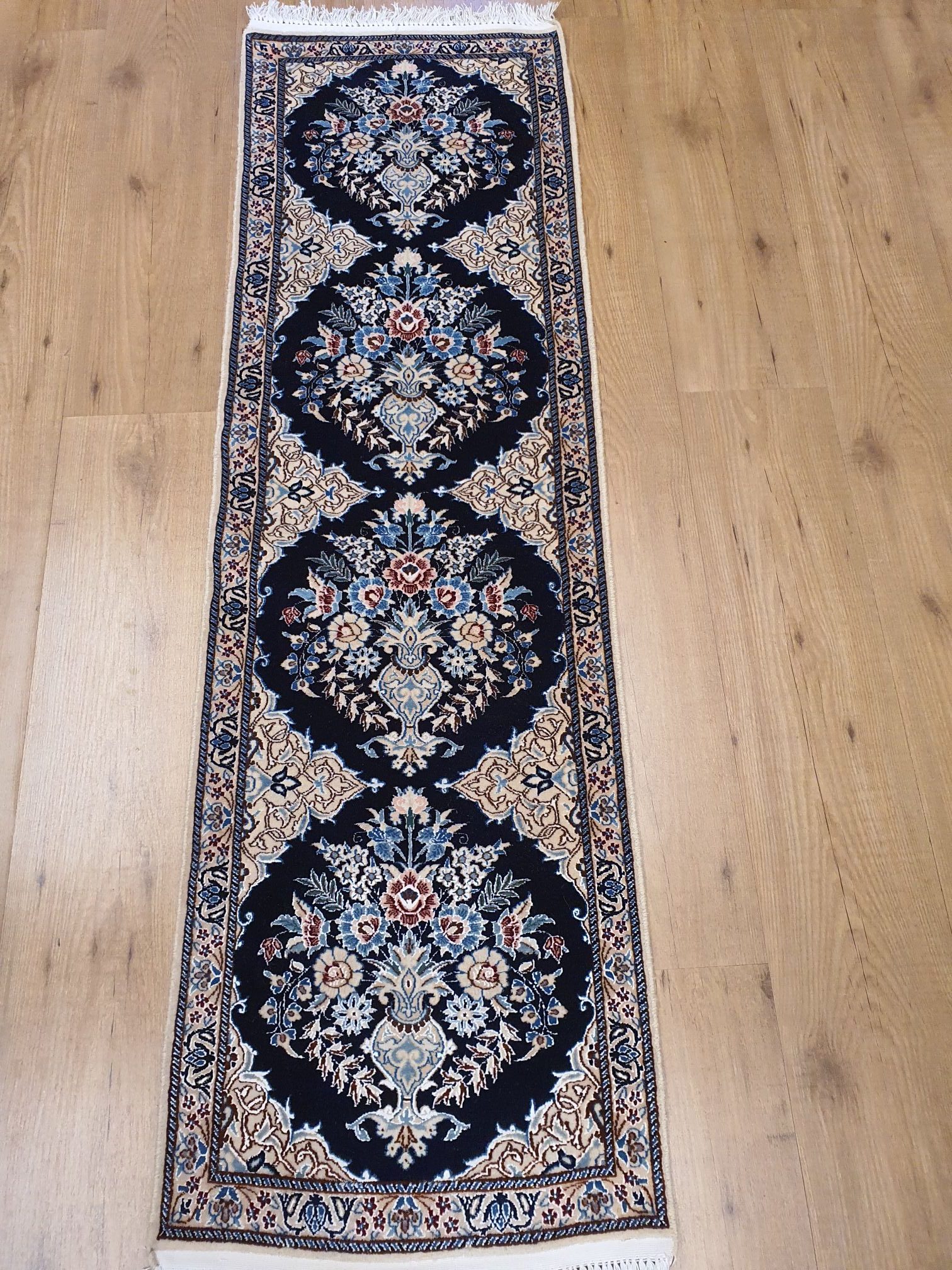 Ontspannend Moedig stok 168x48 vintage handgeknoopt perzisch tapijt loper nain 6la 900.000 knopen  per m2 ID5117 - Vintage Perzische en Oosterse Tapijten