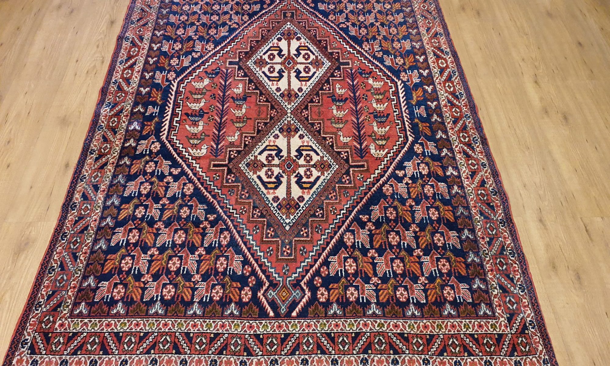 handgeknoopt tapijt afshar ID5371 - Vintage Perzische en Oosterse