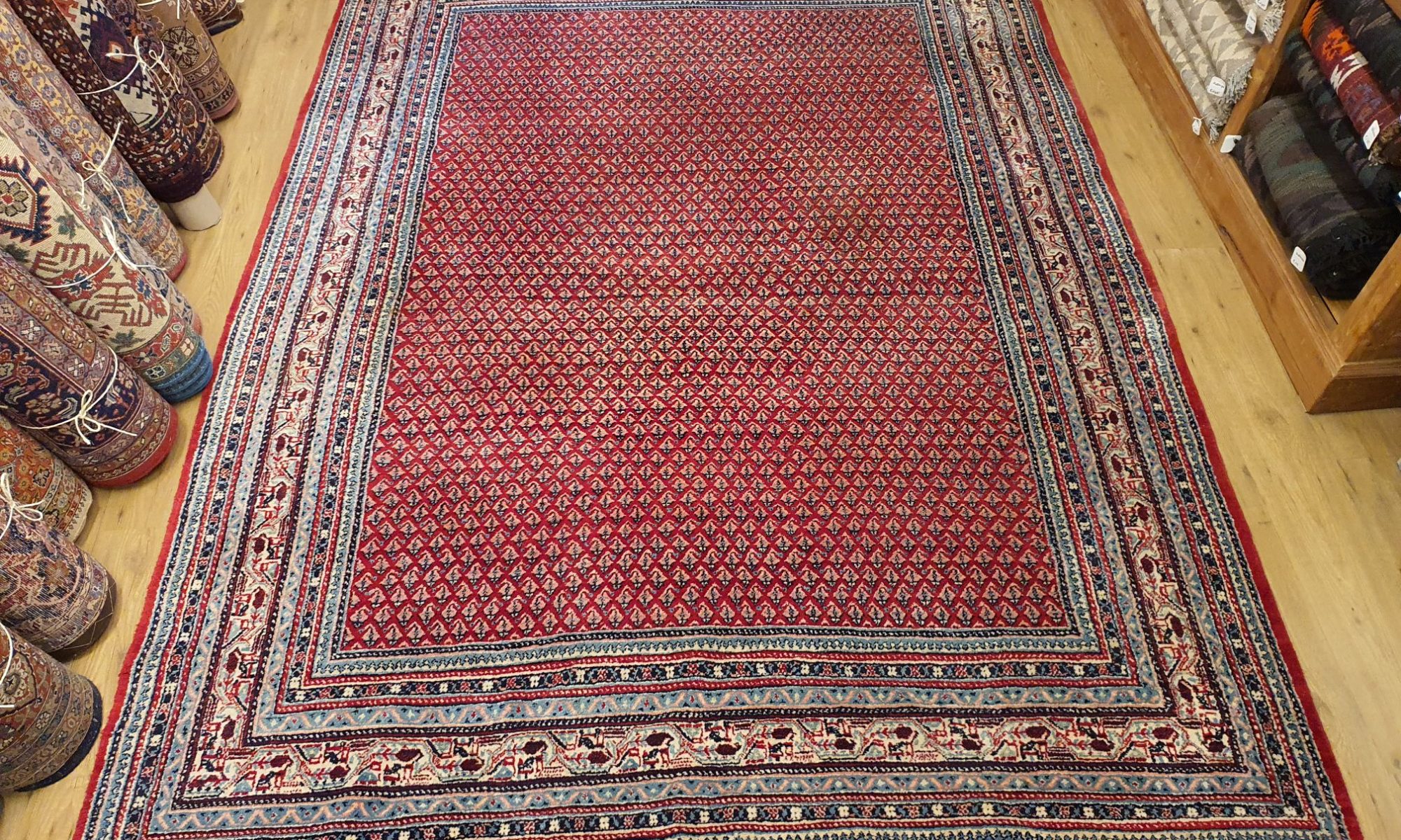 duizend Claire Zaklampen 333x229 vintage handgeknoopt perzisch tapijt sarough mir ID9680 - Vintage  Perzische en Oosterse Tapijten