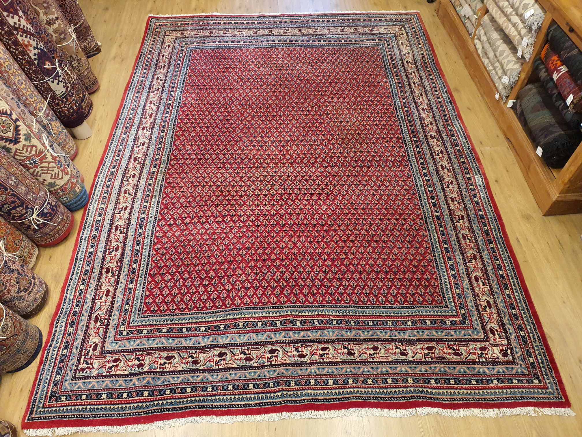 berekenen Iets Christchurch 333x229 vintage handgeknoopt perzisch tapijt sarough mir ID9680 - Vintage  Perzische en Oosterse Tapijten