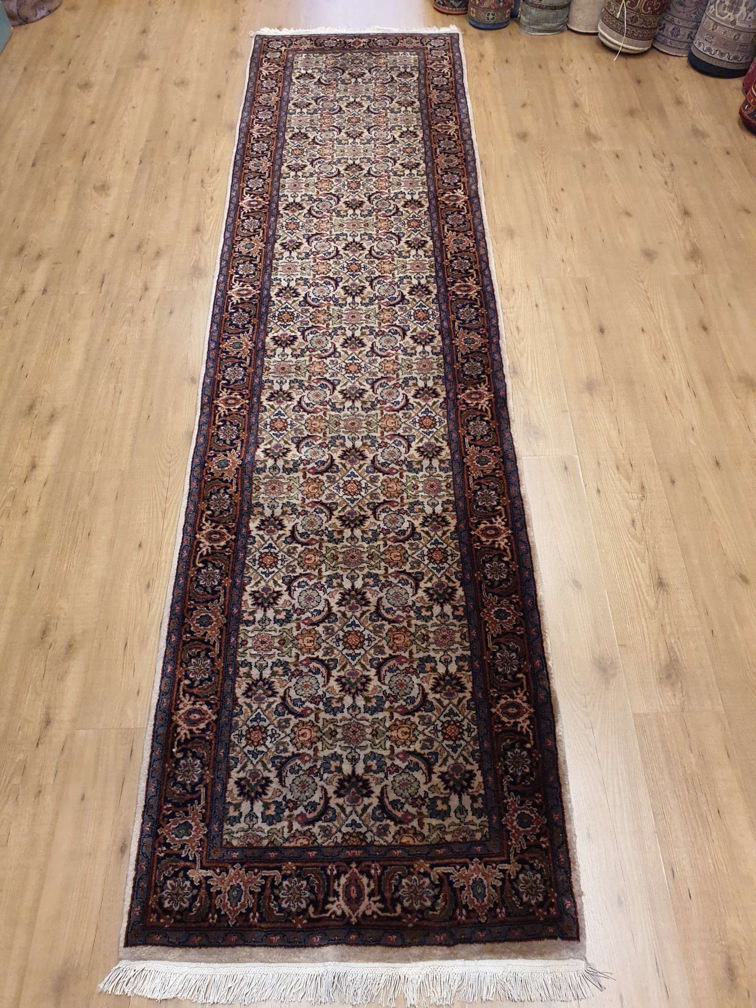 353x84 vintage perzisch tapijt loper herati - Vintage Perzische en Oosterse Tapijten