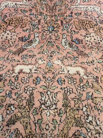 313x93 vintage handgeknoopt perzisch tapijt loper kashmir zijde ID16143 - Afbeelding 2