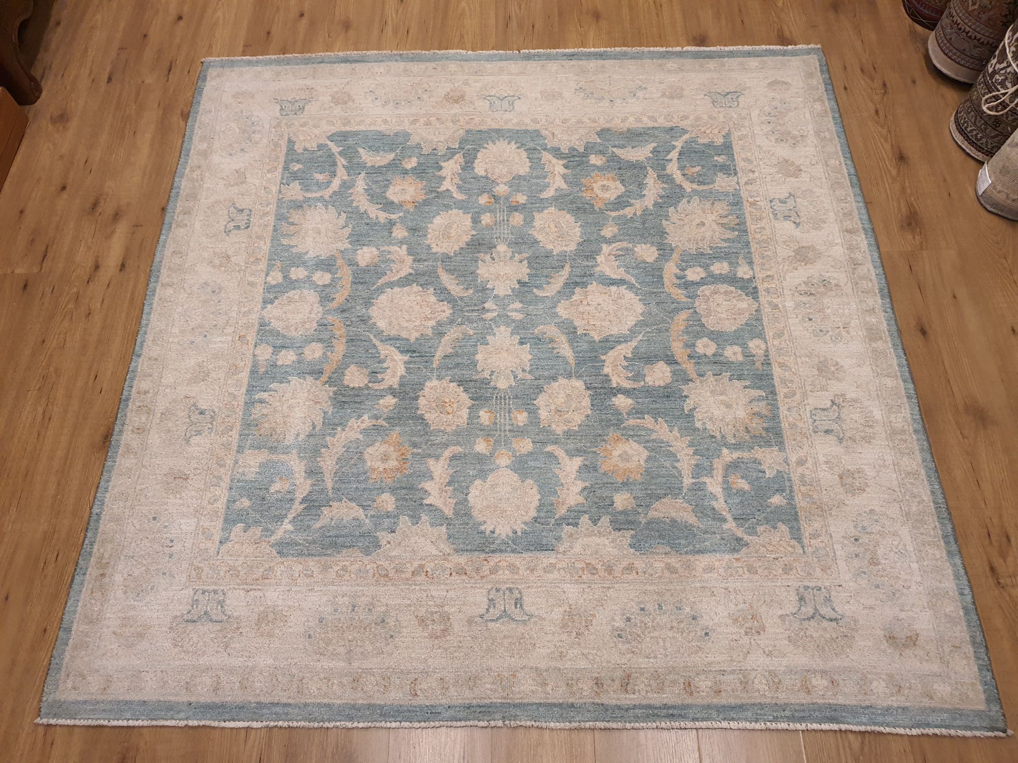 kapsel draagbaar Onverenigbaar 185x185 handgeknoopt oosters tapijt ziegler ID19076 - Vintage Perzische en  Oosterse Tapijten