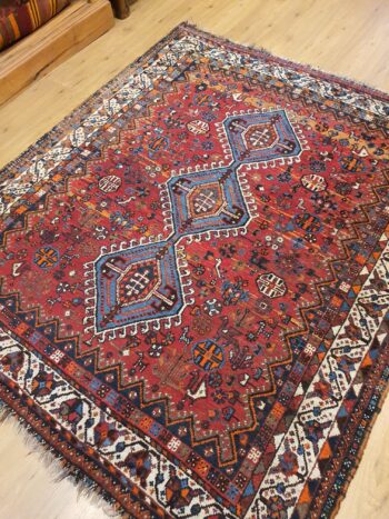 200x167 vintage handgeknoopt perzisch tapijt qashqai ID19864 - Afbeelding 2