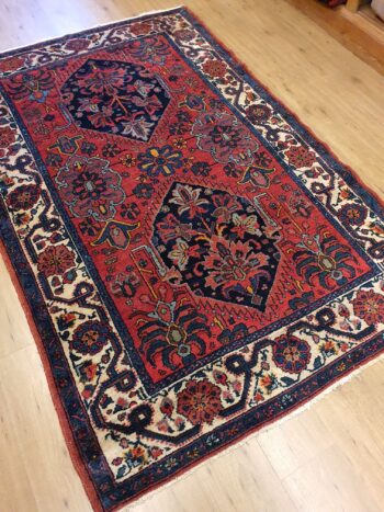 212x143 vintage handgeknoopt perzisch tapijt antiek ID20024 - Afbeelding 2