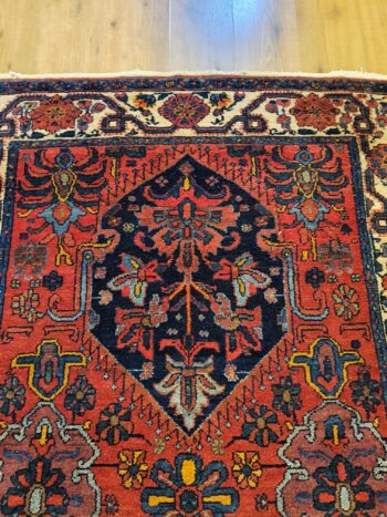 212x143 vintage handgeknoopt perzisch tapijt antiek ID20024 - Afbeelding 3