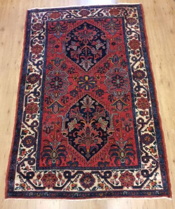 212x143 vintage handgeknoopt perzisch tapijt antiek ID20024