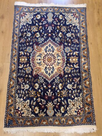 146x89 vintage handgeknoopt perzisch tapijt nain ID20417