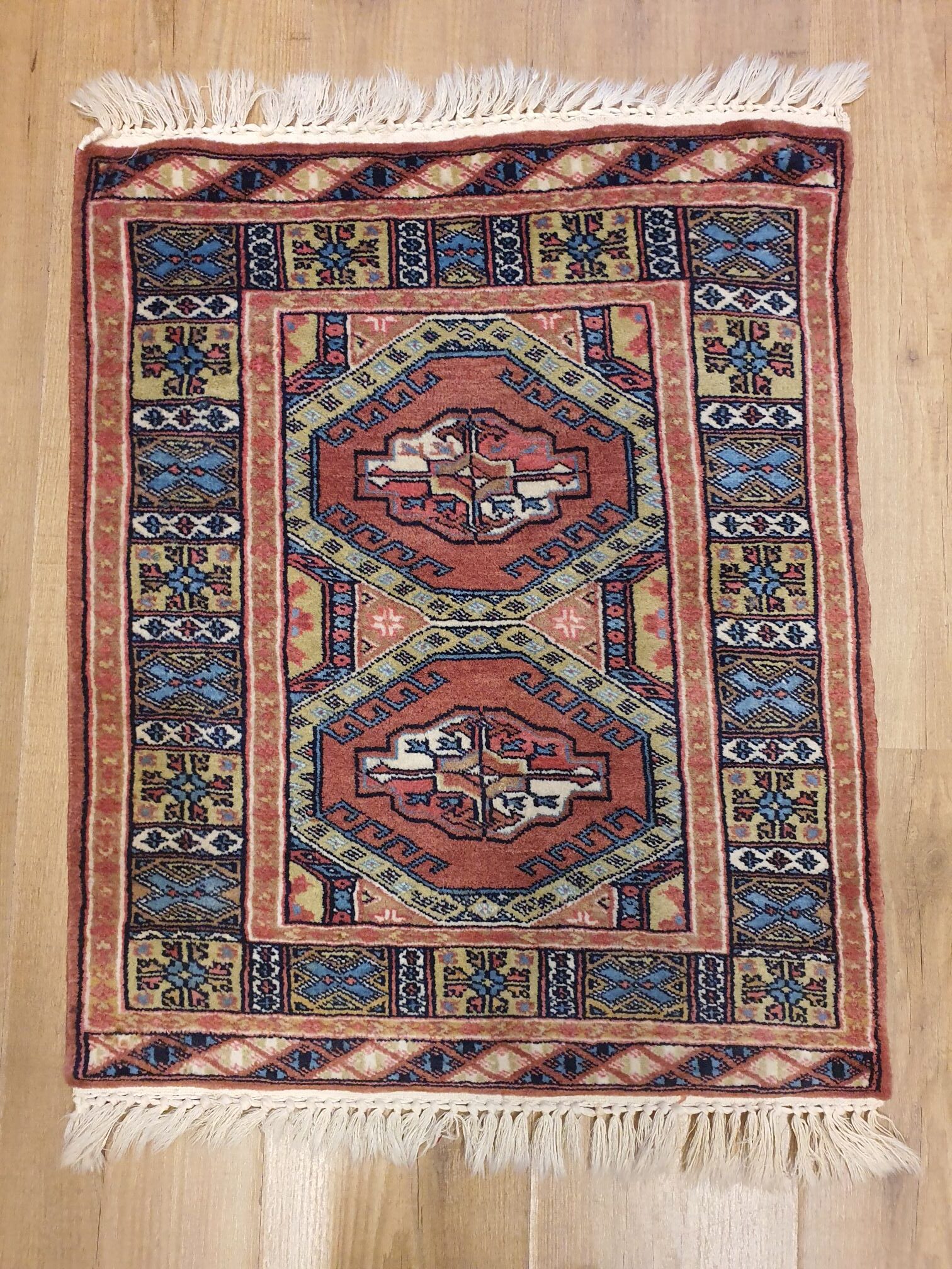 vintage handgeknoopt oosters tapijt karachi ID20665 - Perzische en Oosterse