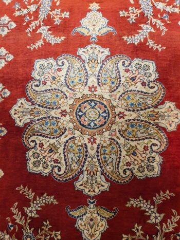 193x128 vintage handgeknoopt oosters tapijt zijde ID21674 - Afbeelding 2
