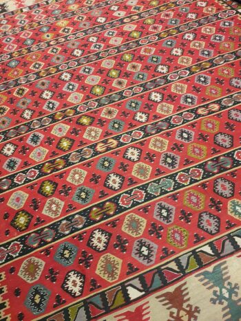 344x300 vintage handgeweven perzische kelim ID22213 - Afbeelding 2