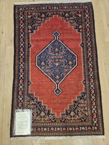 105x65 vintage handgeknoopt perzisch tapijt senneh ID24979