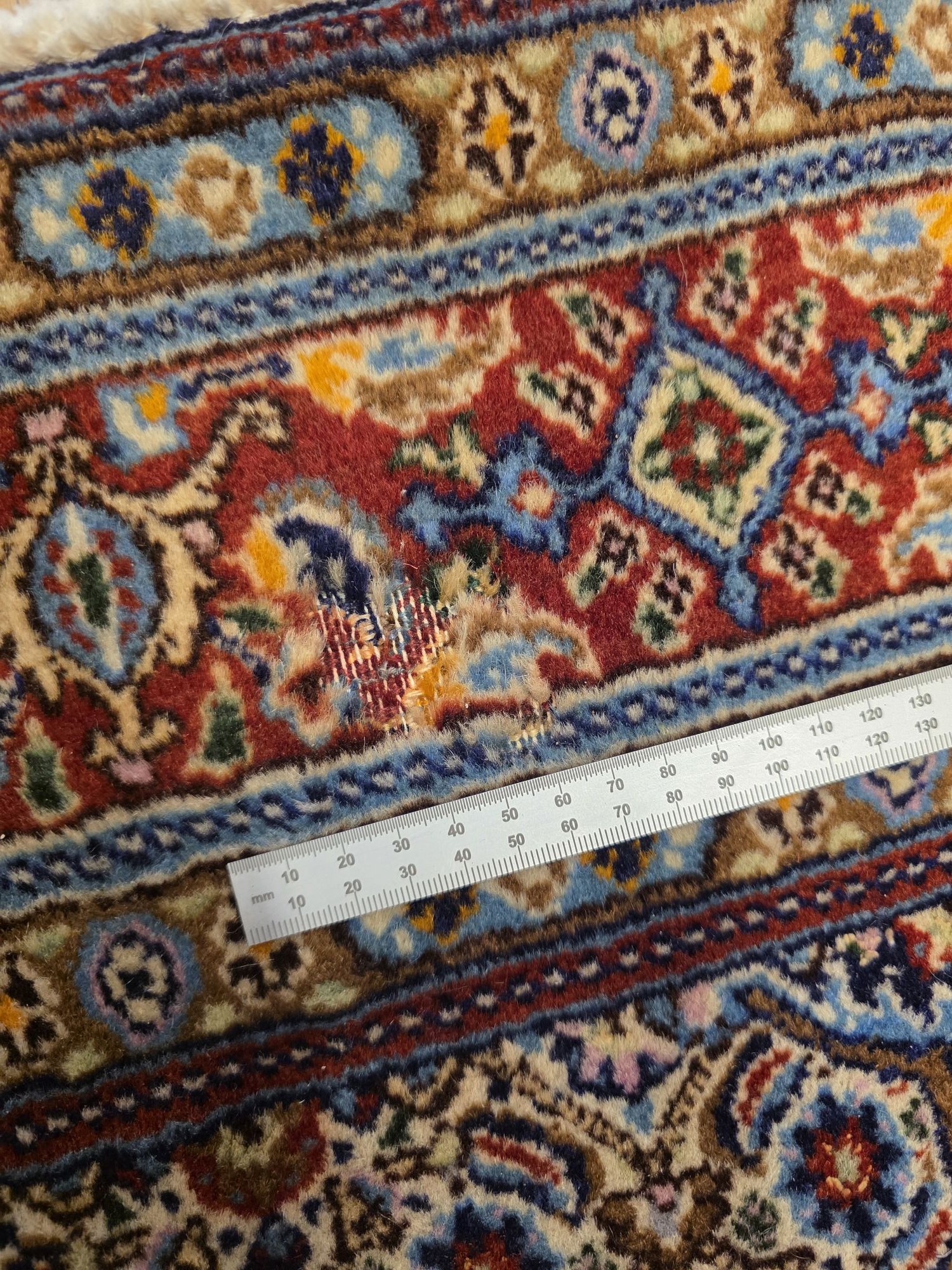 146x97 vintage handgeknoopt perzisch tapijt moud ID28927 - Afbeelding 2