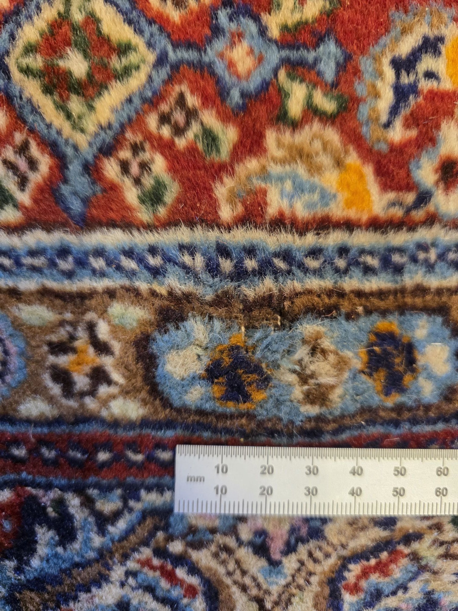 146x97 vintage handgeknoopt perzisch tapijt moud ID28927 - Afbeelding 3