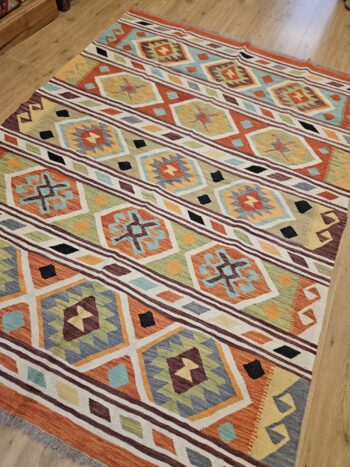 239x171 handgeweven oosterse kelim ID30053 - Afbeelding 2
