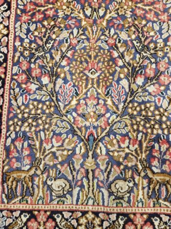 246x78 handgeknoopt perzisch tapijt loper kirman ID30331 - Afbeelding 2