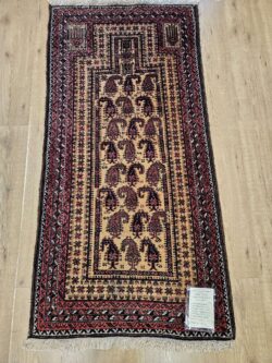 163x77 vintage handgeknoopt perzisch tapijt beloutch ID30475