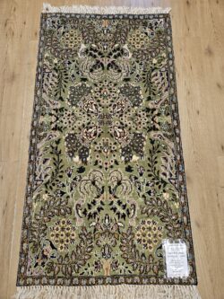 150x75 vintage handgeknoopt perzisch tapijt ghom ID30117