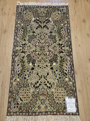 150x75 vintage handgeknoopt perzisch tapijt ghom ID30117