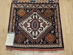 067x64 vintage handgeknoopt perzisch tapijt qashqai ID30301