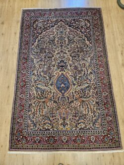208x130 vintage handgeknoopt perzisch tapijt sarough ID30217