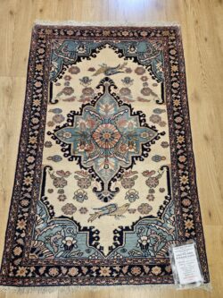123x78 vintage handgeknoopt perzisch tapijt tafresh ID30173