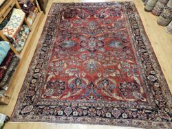 310x225 vintage handgeknoopt perzisch tapijt sarough antiek ID30834