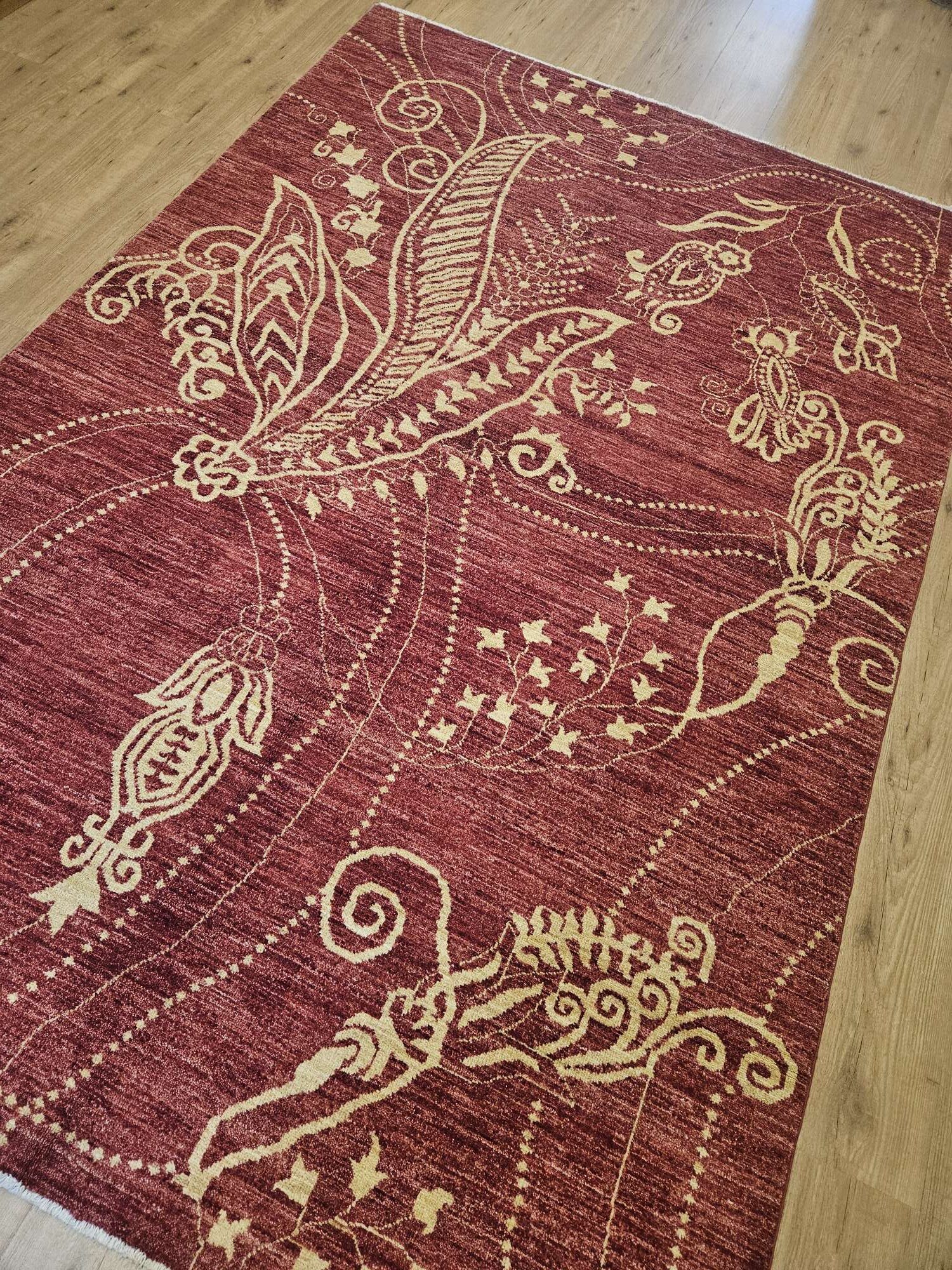 248x166 handgeknoopt oosters tapijt modern ID31365 - Afbeelding 2