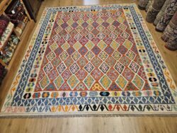 302x260 handgeweven oosterse wollen kelim ID31461