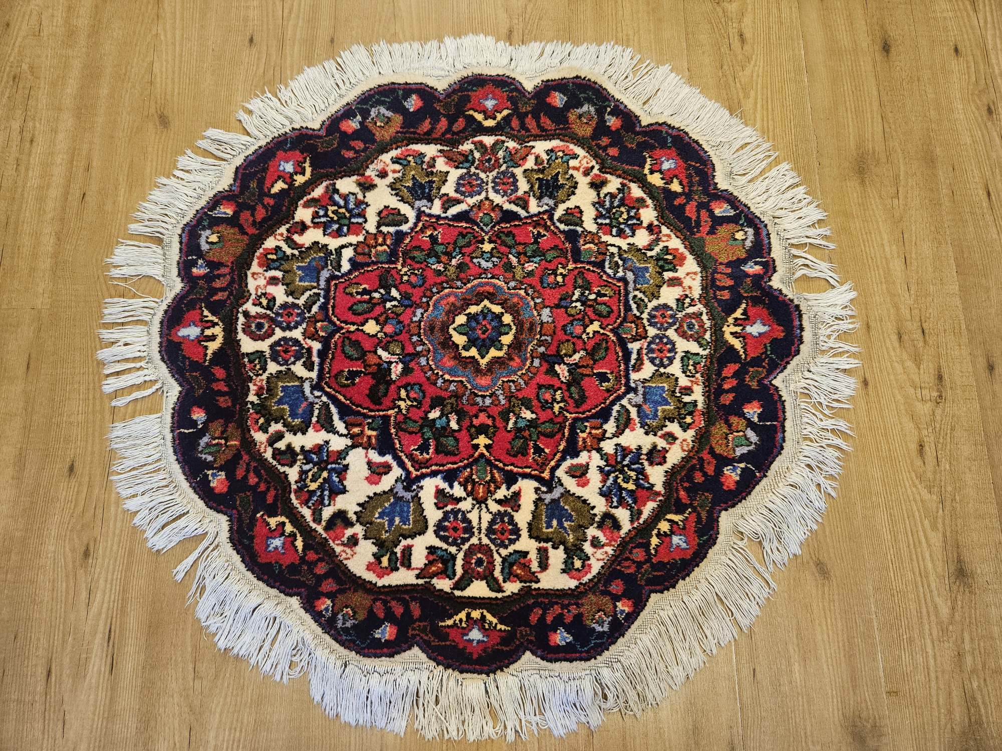 090 rond handgeknoopt perzisch tapijt tabriz ID31394