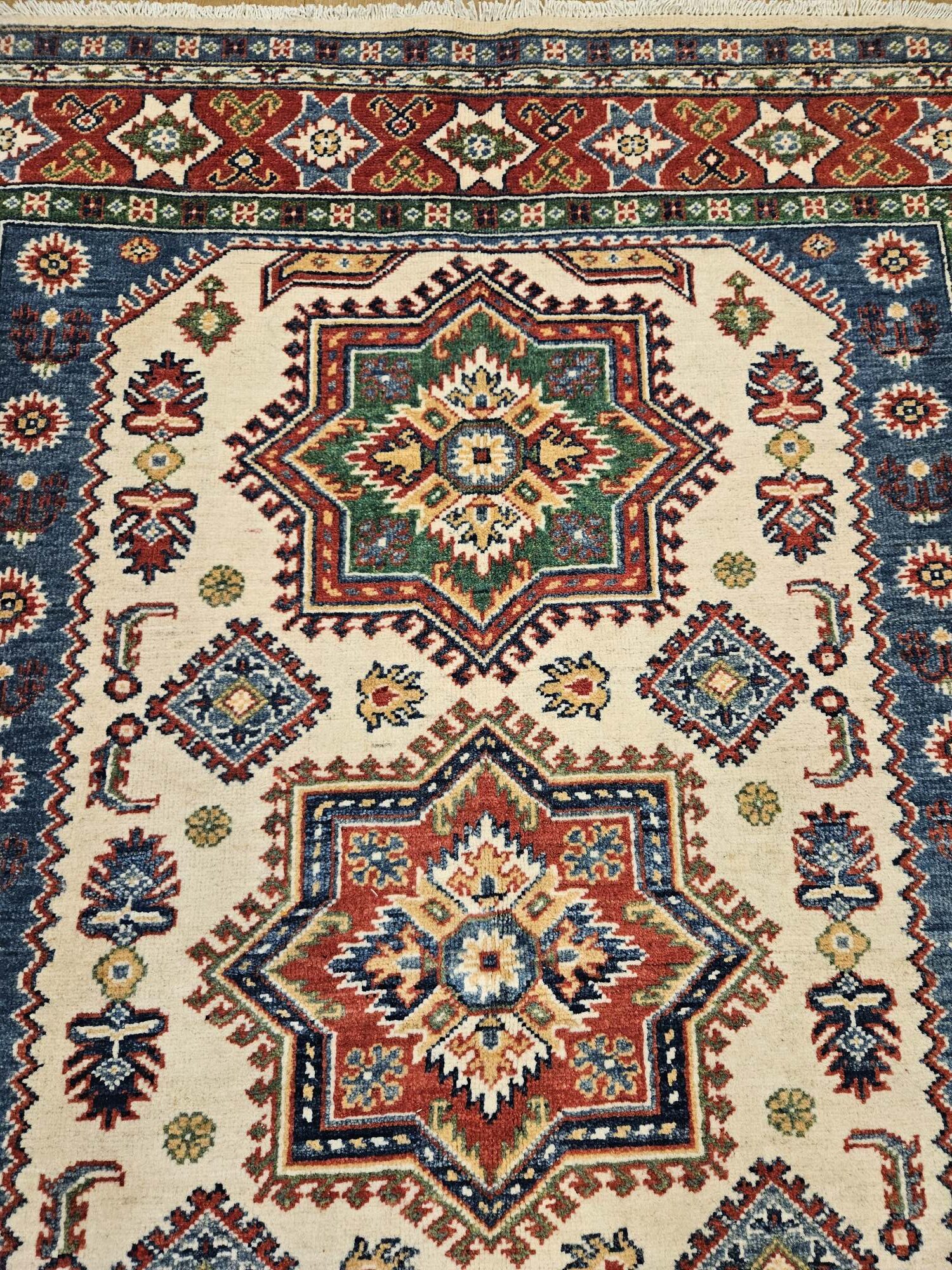 203x156 handgeknoopt oosters tapijt kazak ID31479 - Afbeelding 2