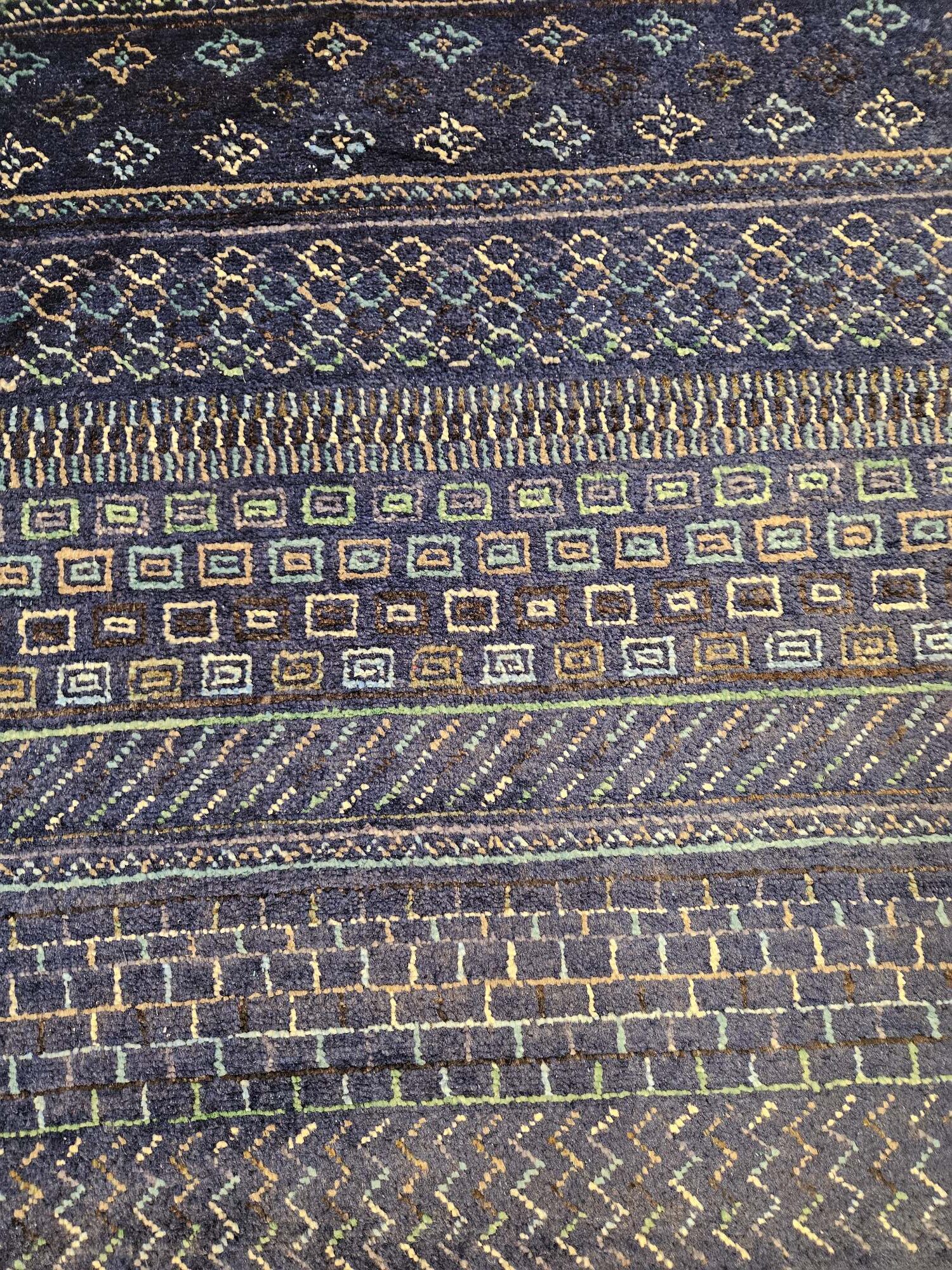 244x168 handgeknoopt oosters tapijt modern design ID31481 - Afbeelding 2