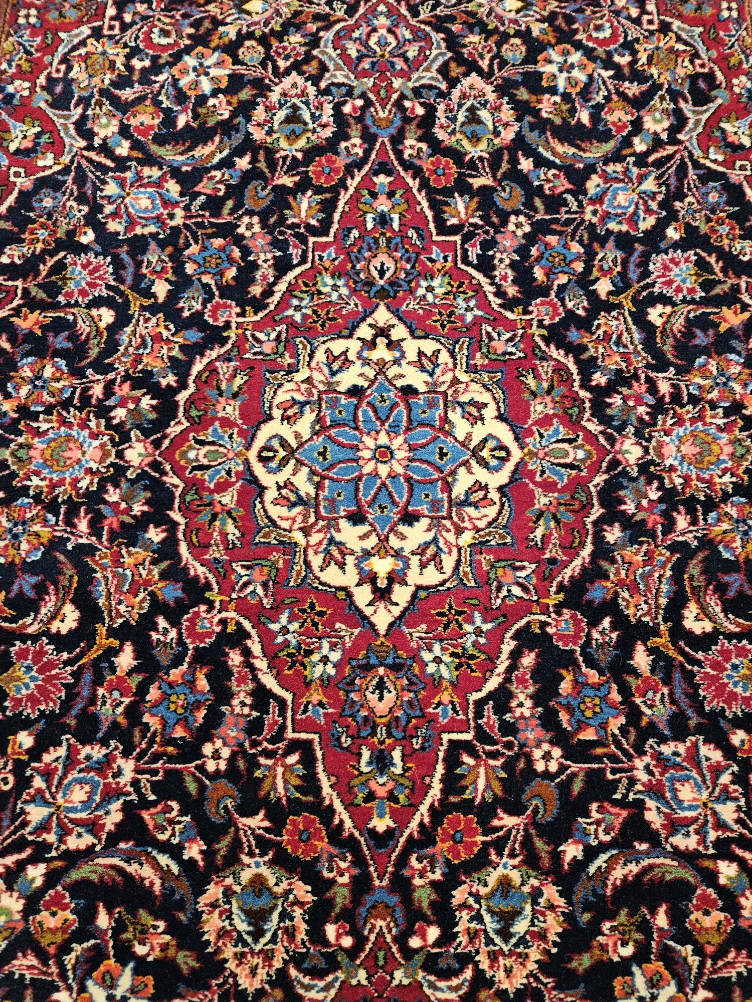 213x140 vintage handgeknoopt perzisch tapijt kashan ID31483 - Afbeelding 2