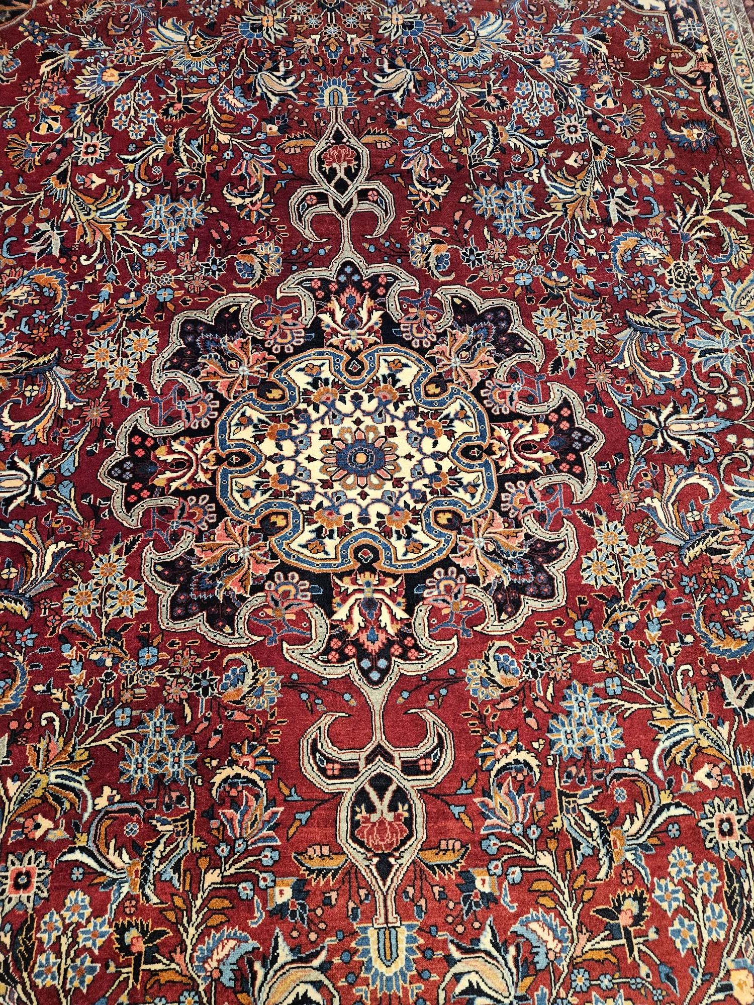 333x210 vintage handgeknoopt perzisch tapijt bidjar ID31665 - Afbeelding 2