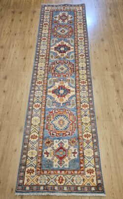 285x80 handgeknoopt oosters tapijt loper kazak ID31561