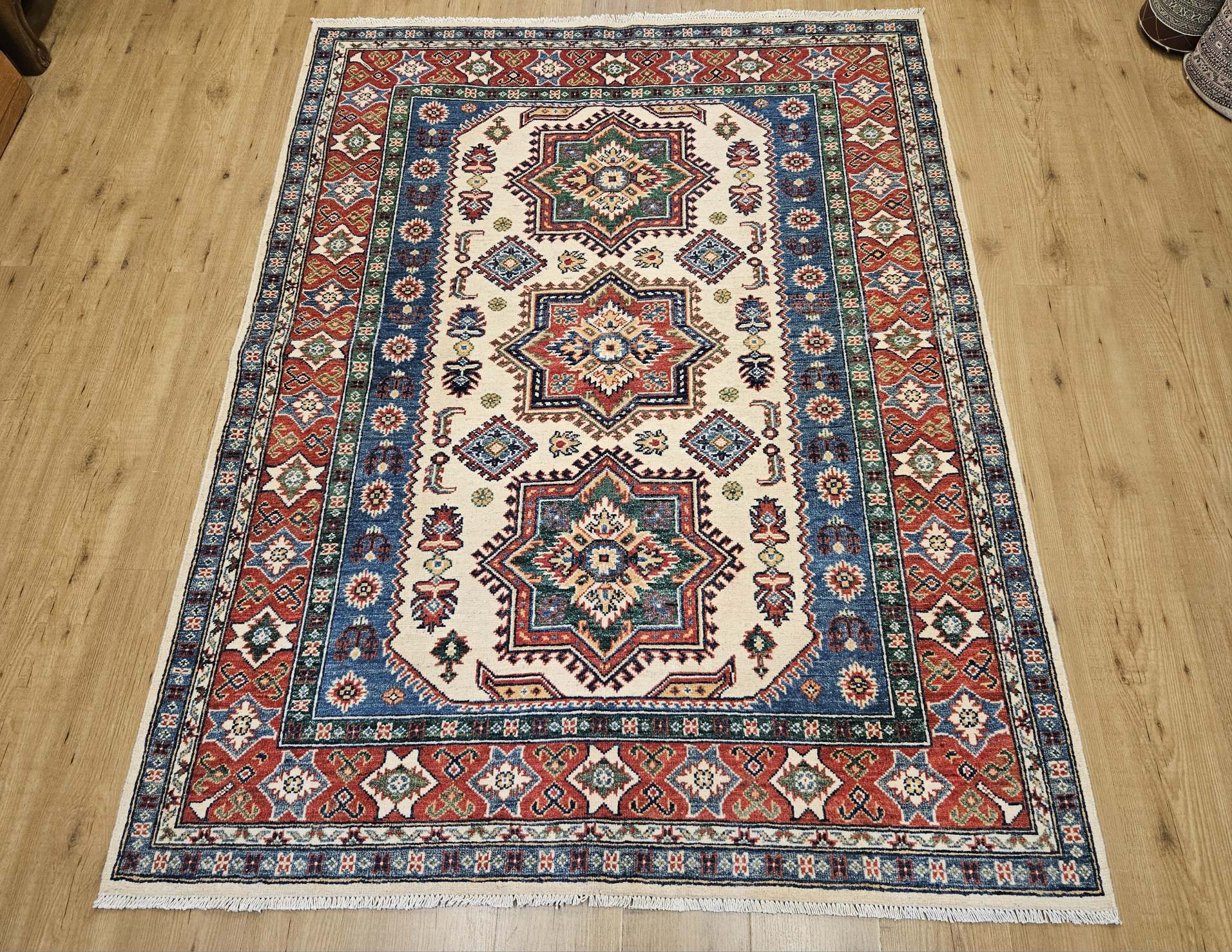 203x156 handgeknoopt oosters tapijt kazak ID31479