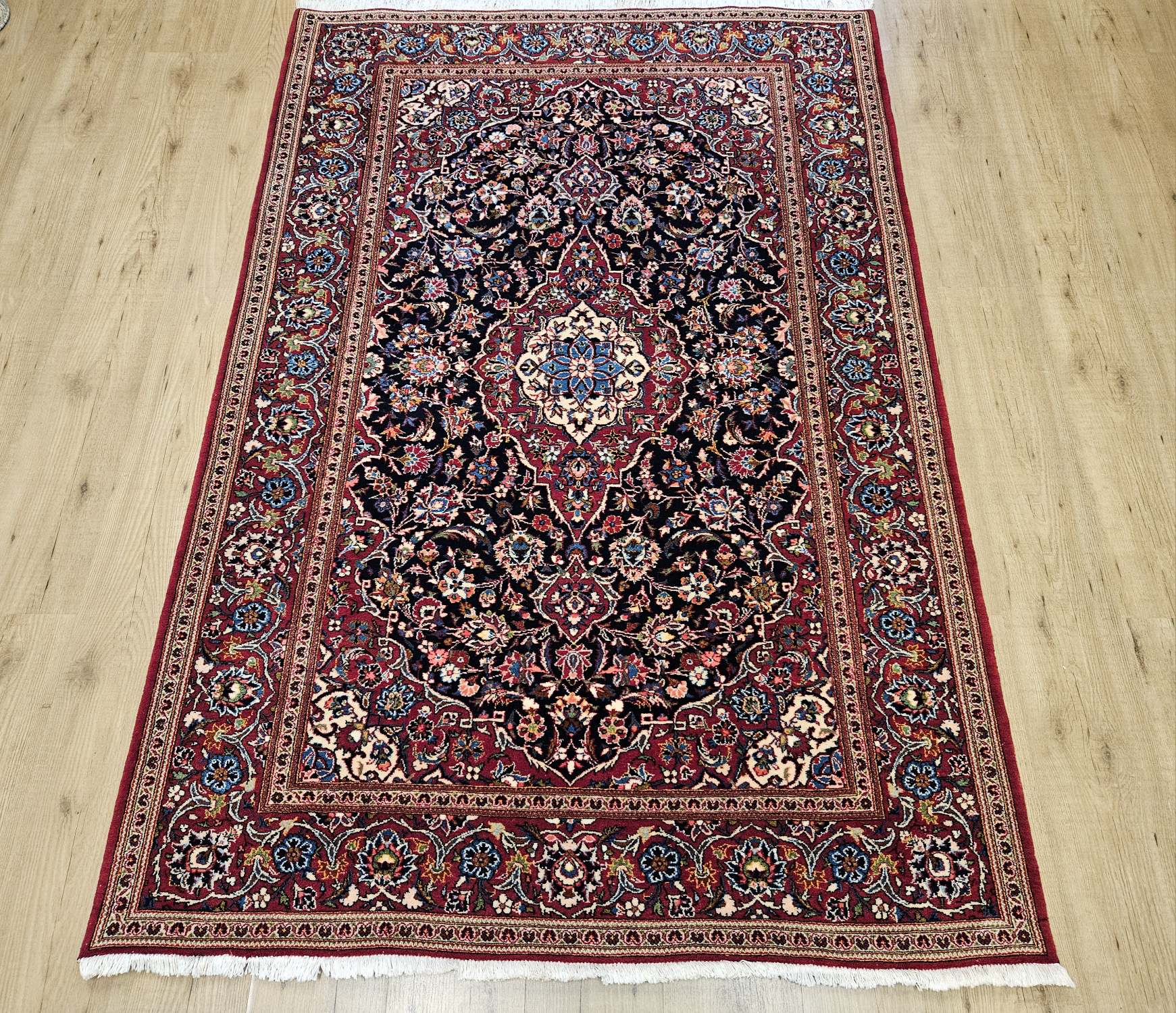 213x140 vintage handgeknoopt perzisch tapijt kashan ID31483