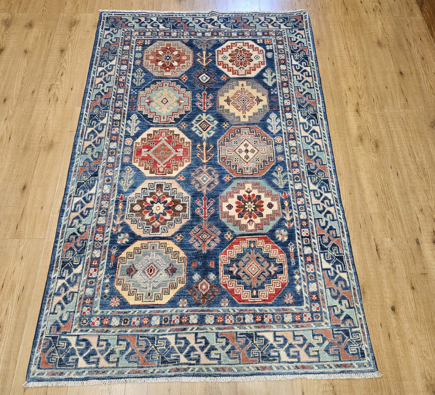 190x122 handgeknoopt oosters tapijt kazak ID32054