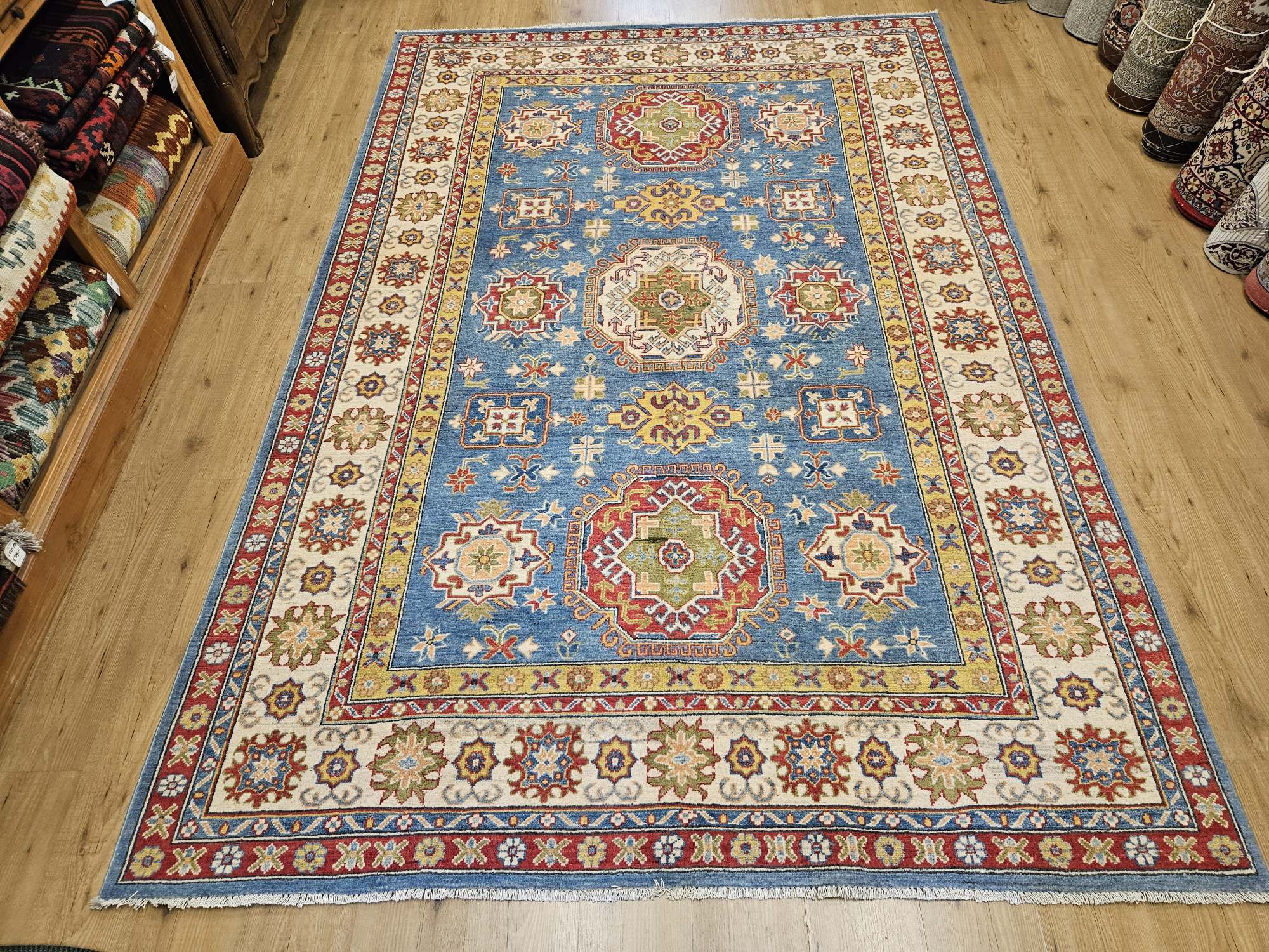 298x203 handgeknoopt oosters tapijt kazak ID31916