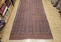 352x177 vintage handgeweven Oosterse wollen sumak kelim ID31966