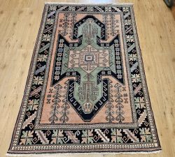 186x121 vintage handgeknoopt oosters tapijt ID31968