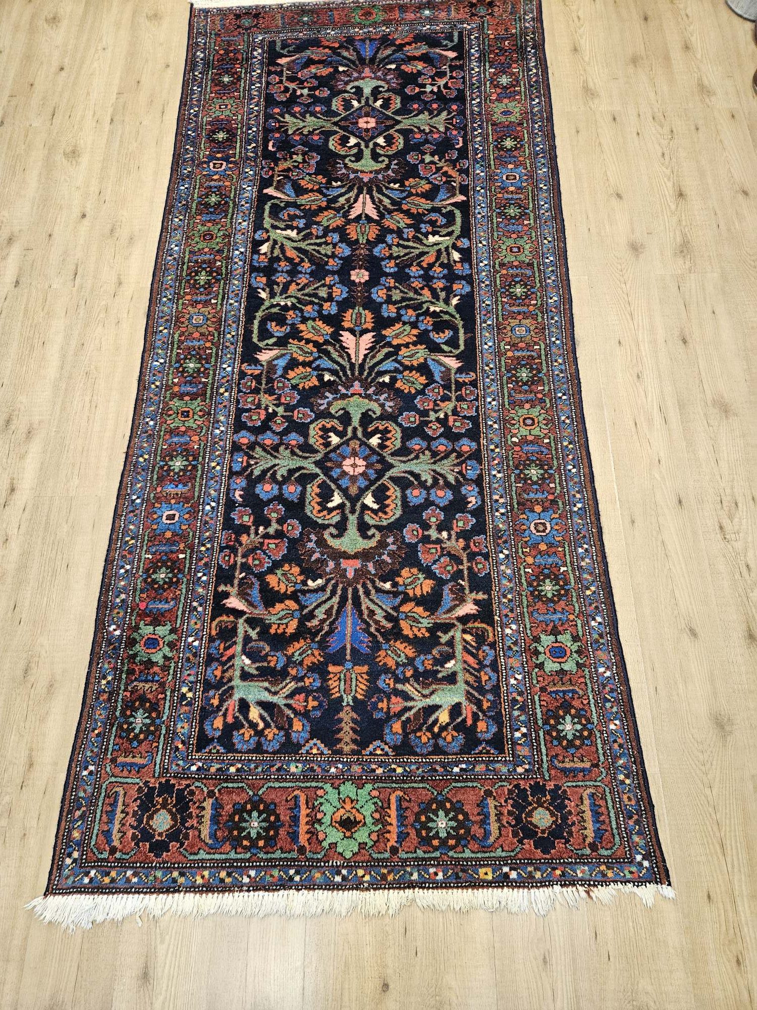 304x131 vintage handgeknoopt perzisch tapijt hamadan ID31912