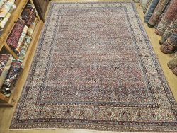 370x268 vintage handgeknoopt perzisch tapijt kirman antiek ID32050
