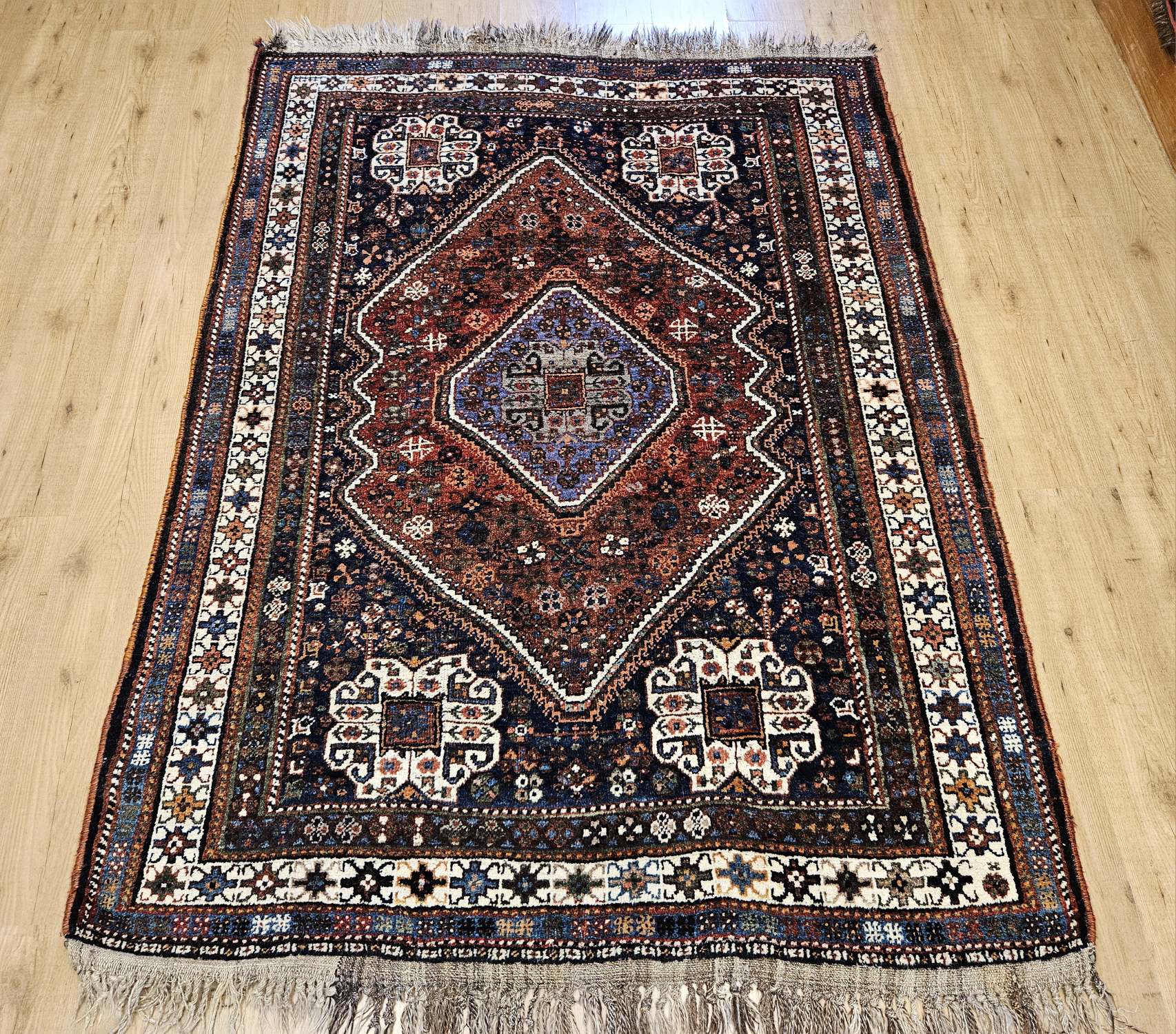 225x153 vintage handgeknoopt perzisch tapijt qashqai ID31734