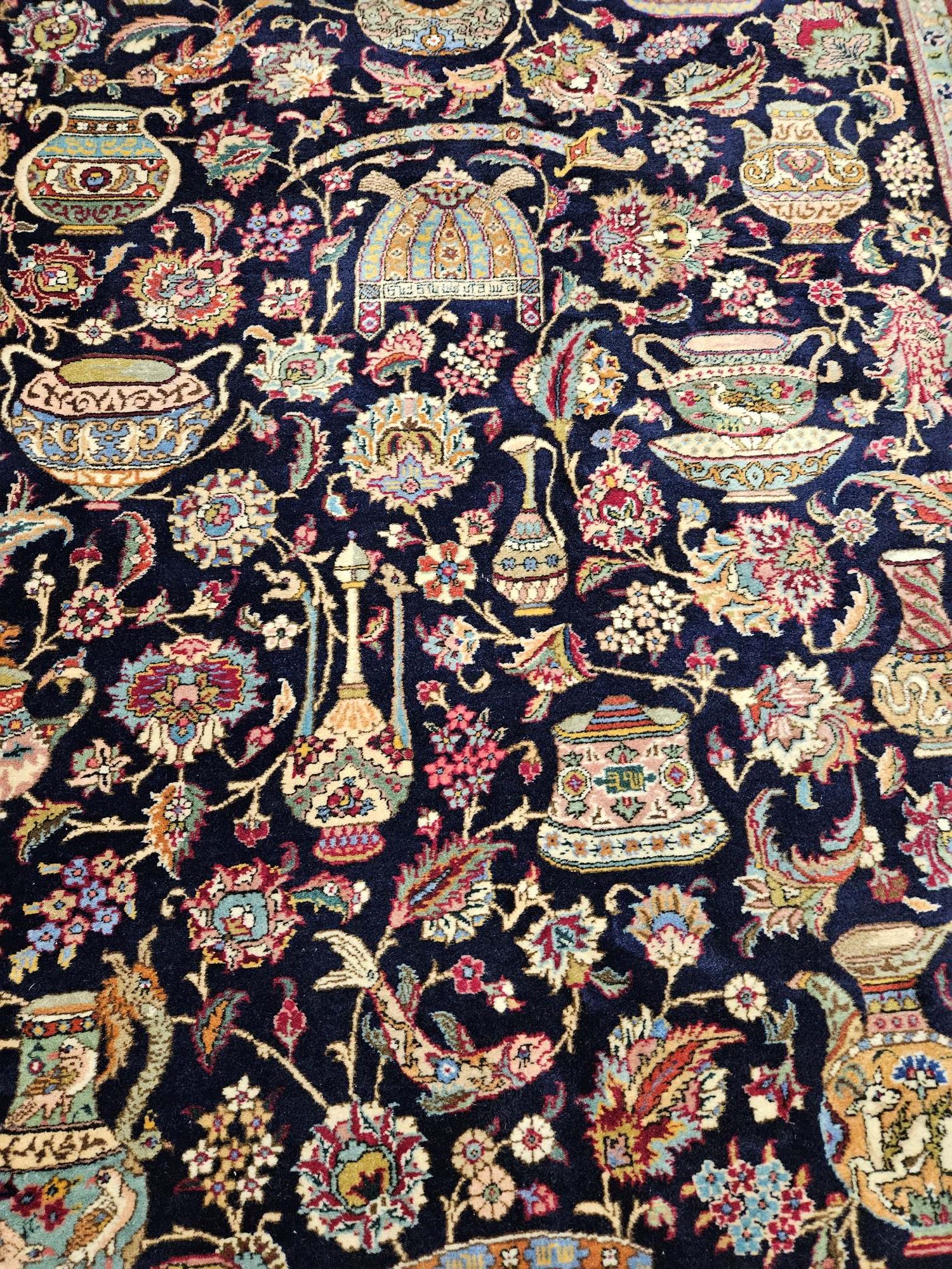 320x201 vintage handgeknoopt perzisch tapijt kashmar ID32256 - Afbeelding 2