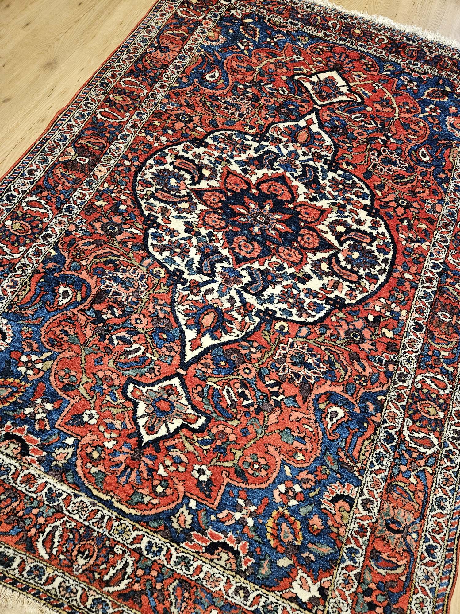 220x146 vintage handgeknoopt perzisch tapijt bakhtiar ID32213 - Afbeelding 2