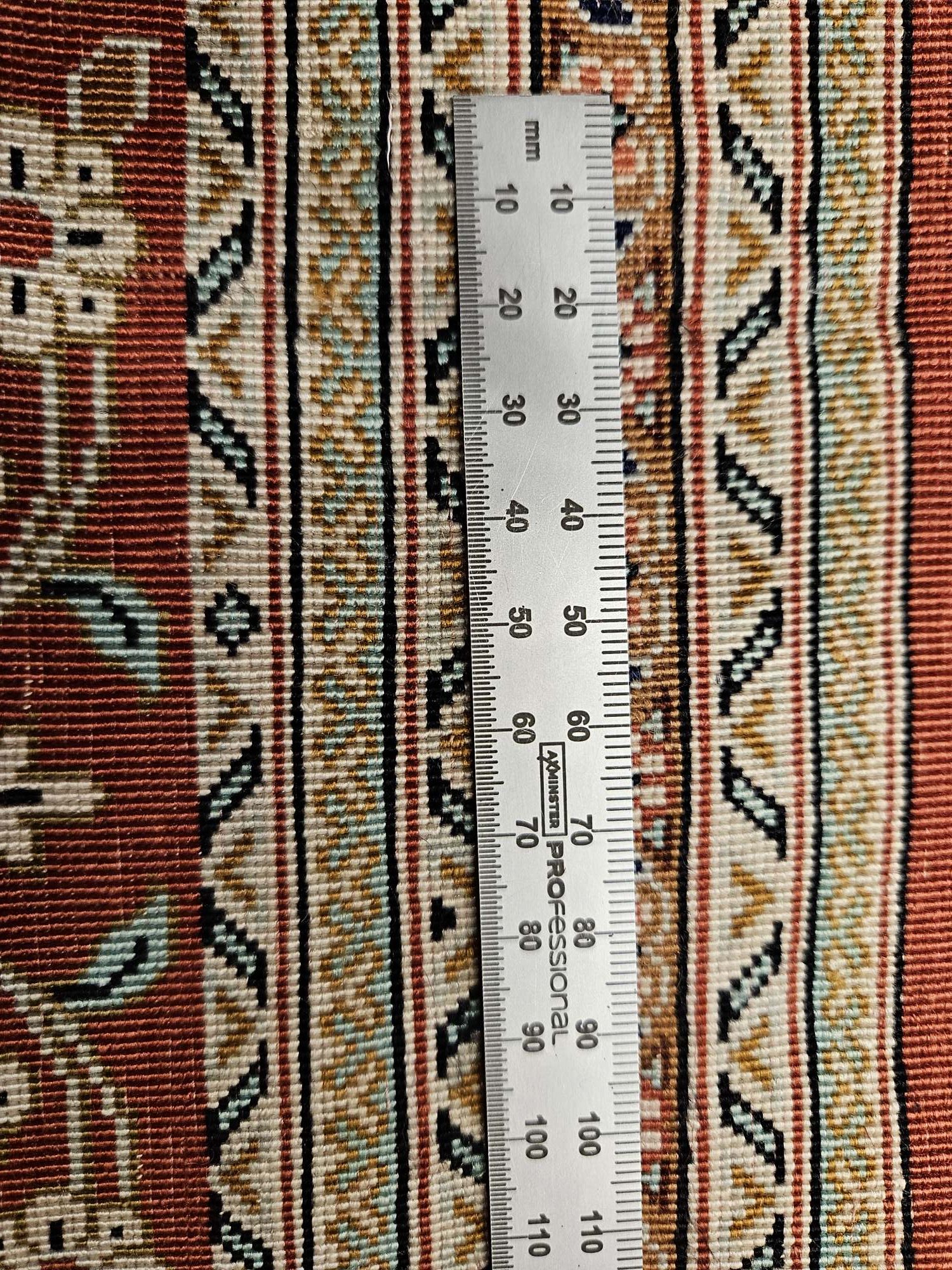 206x134 vintage handgeknoopt perzisch tapijt ghom zijde ID32405 - Afbeelding 3