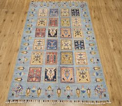 184x120 handgeknoopt oosters tapijt kazak ID32393