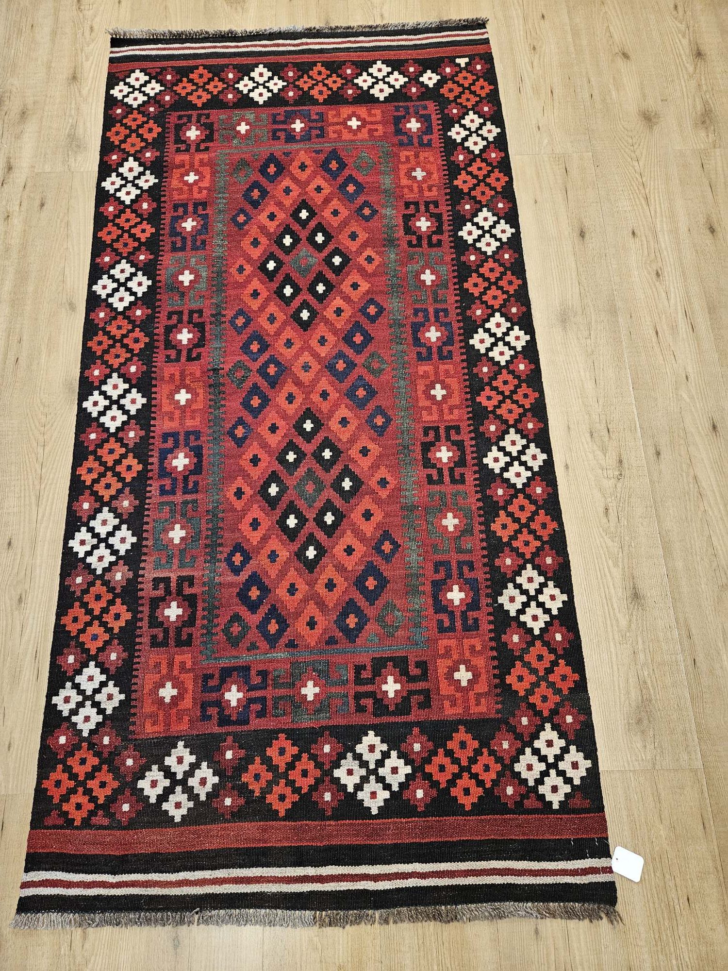 200x100 handgeweven oosterse wollen kelim ID32258