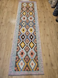 280x80 handgeweven oosterse wollen kelim loper ID32146